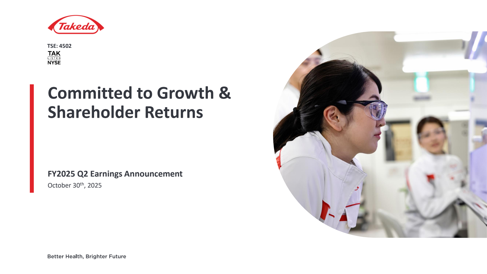 Takeda Pharmaceutical's Q2 2026 Slide Deck