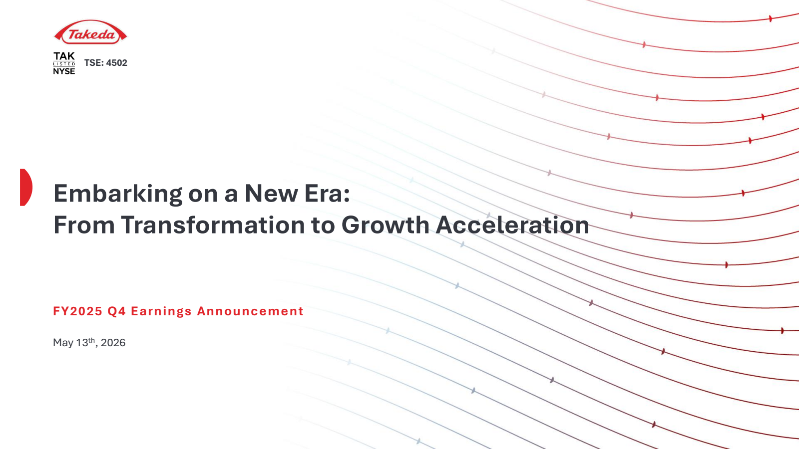 Takeda Pharmaceutical's Q4 2026 Slide Deck