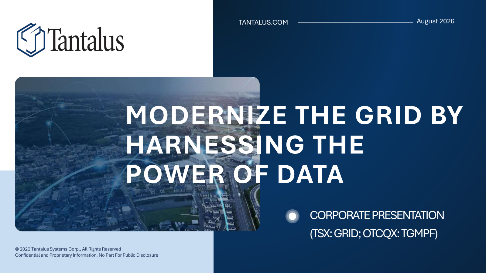 Tantalus Systems' Q2 2026 Slide Deck