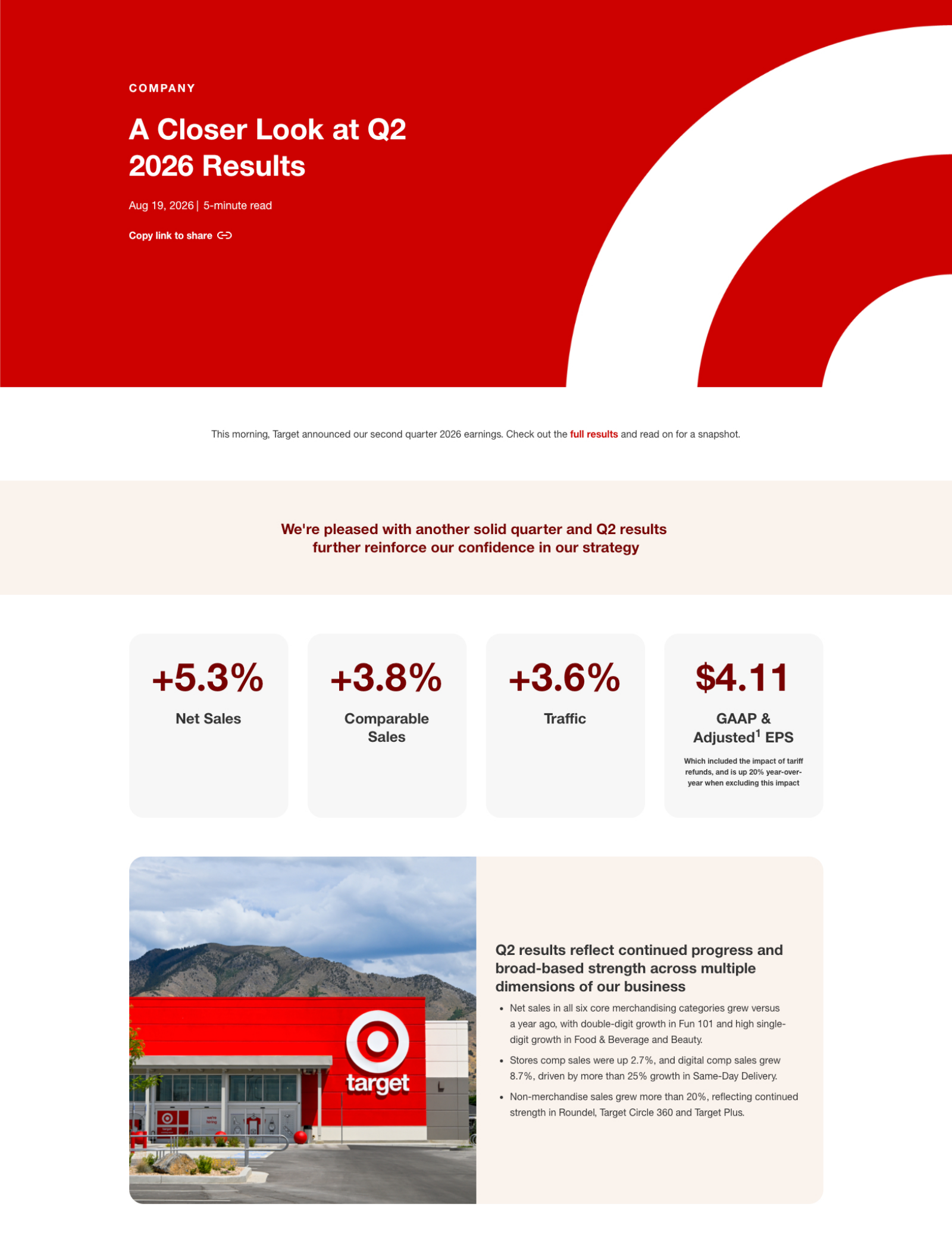 Target's Q2 2026 Slide Deck