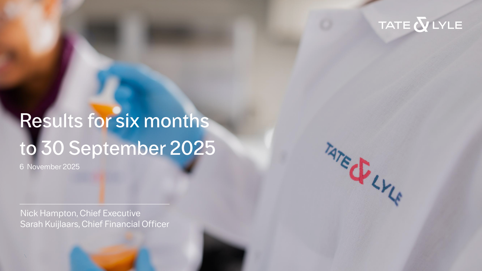 Tate & Lyle's H1 2026 Slide Deck