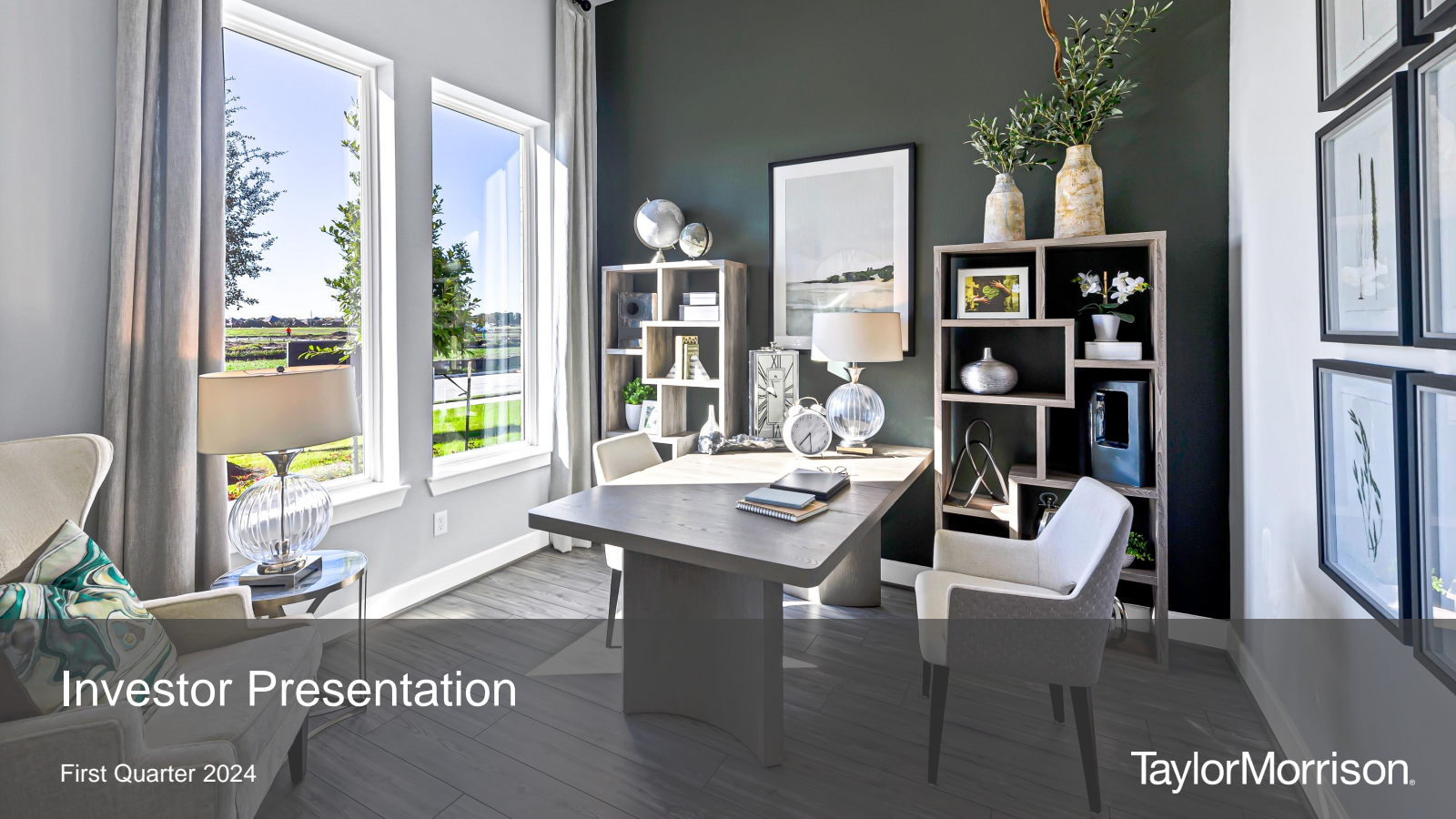 Taylor Morrison Home's Q1 2024 Slide Deck