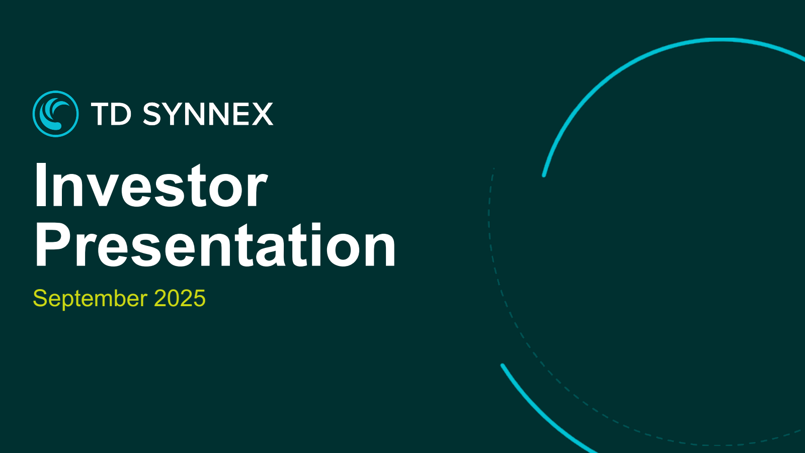 TD SYNNEX's Q3 2025 Slide Deck