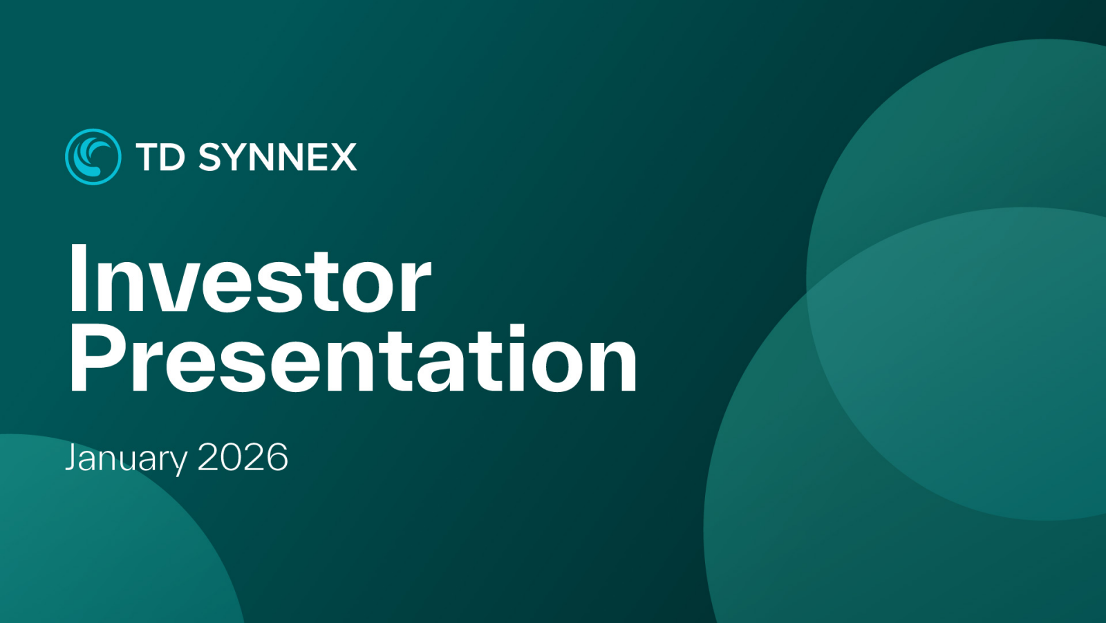 TD SYNNEX's Q4 2025 Slide Deck