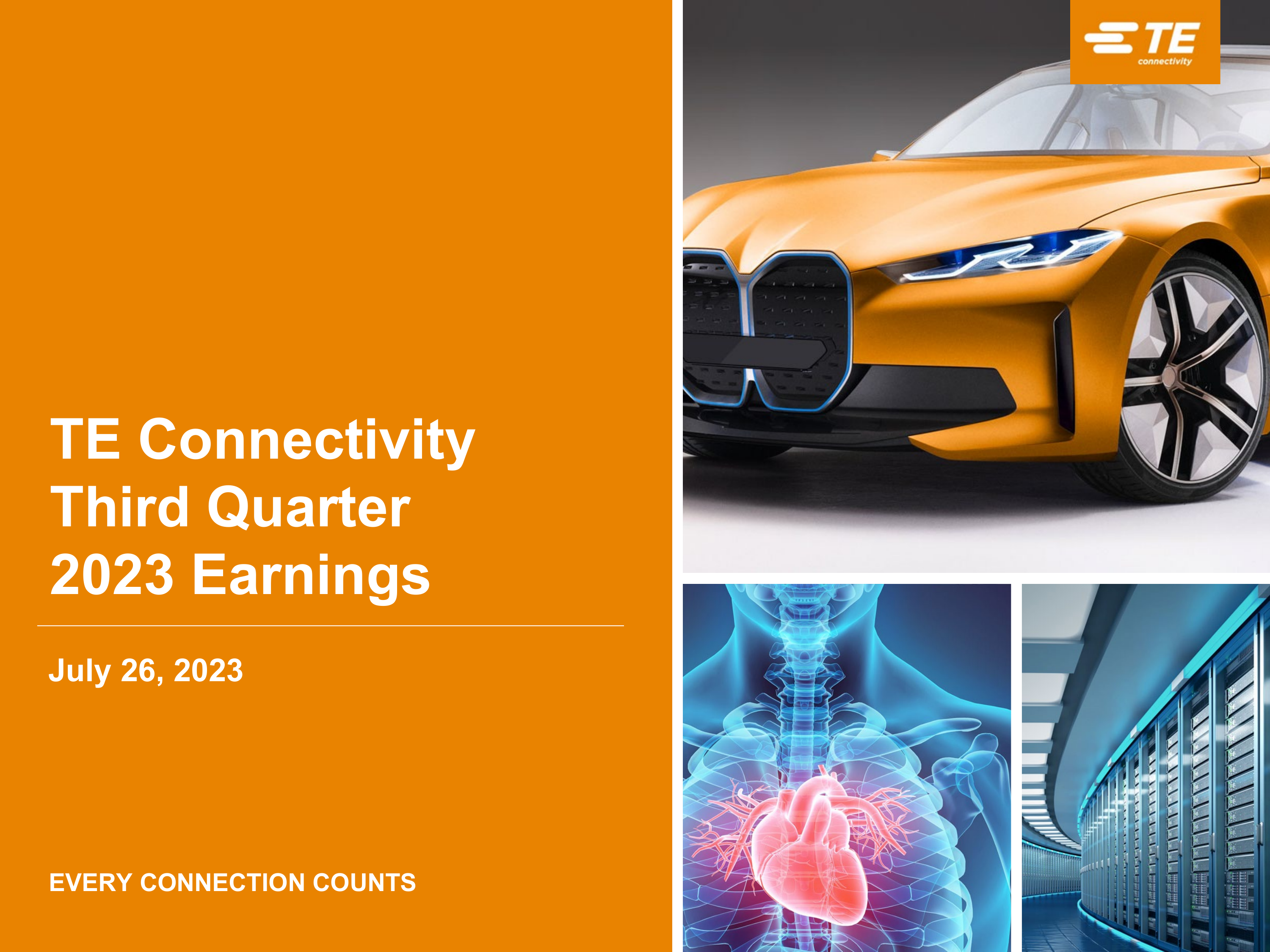 TE Connectivity's Q3 2023 Slide Deck