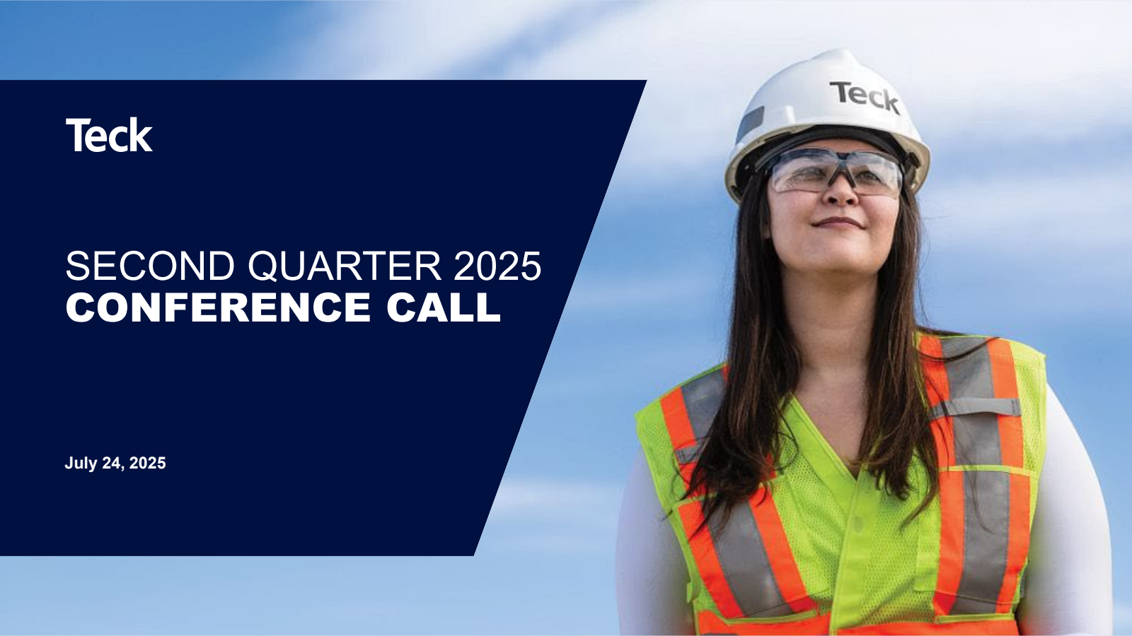 Teck Resources' Q2 2025 Slide Deck