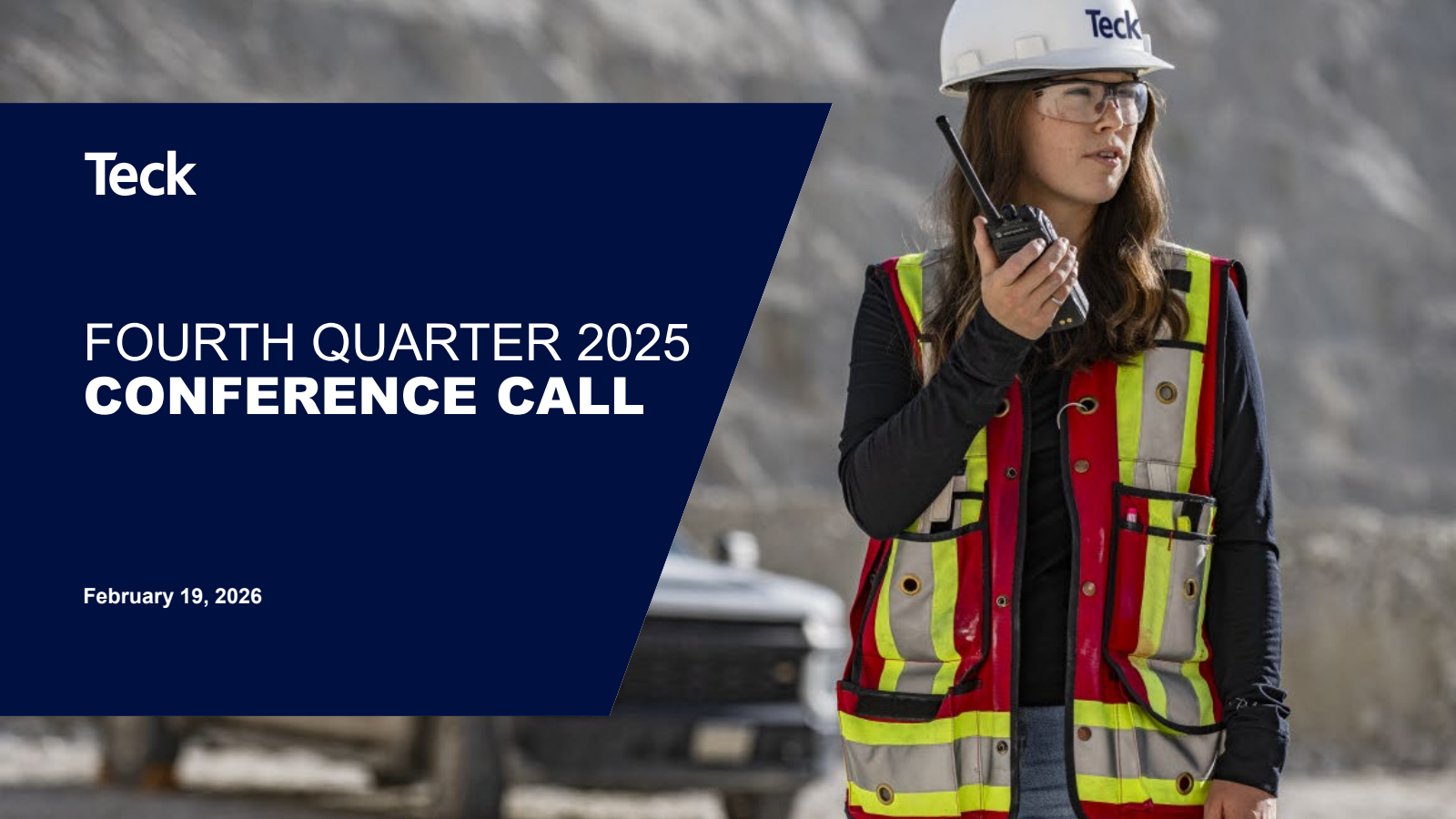 Teck Resources' Q4 2025 Slide Deck