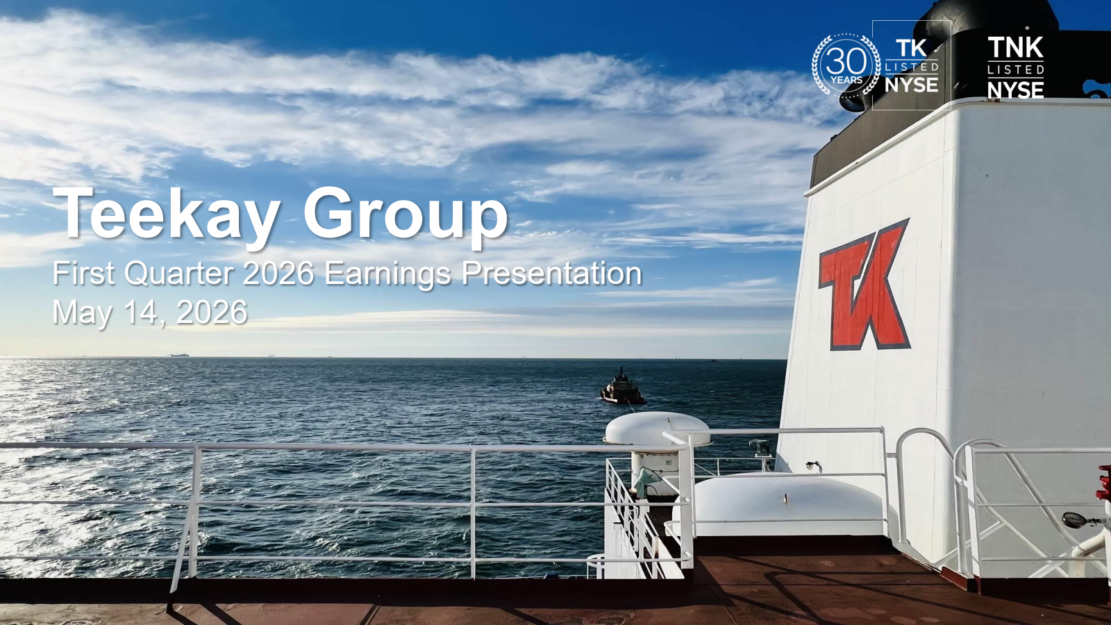 Teekay Tankers' Q1 2026 Slide Deck
