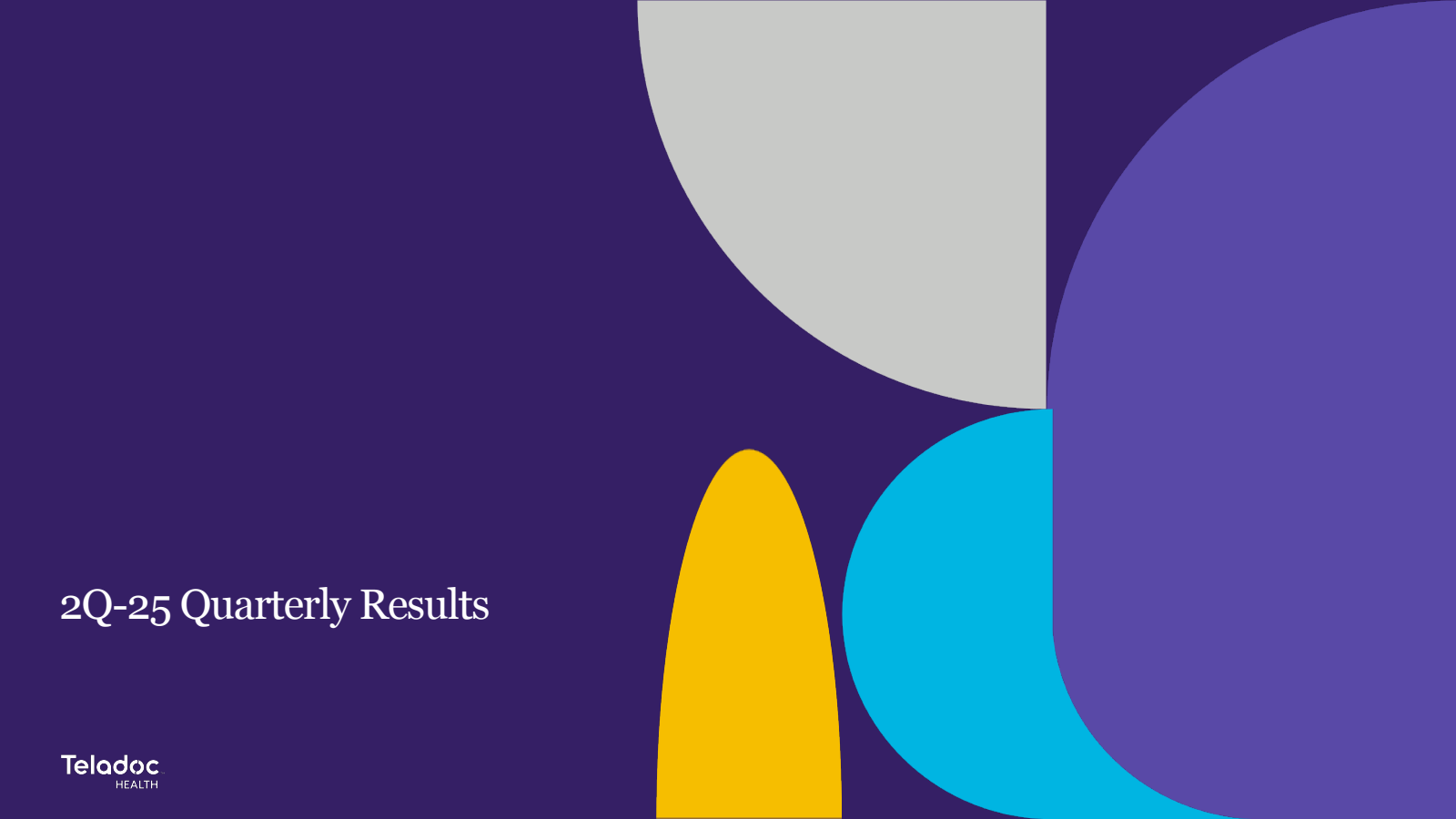 Teladoc Health's Q2 2025 Slide Deck