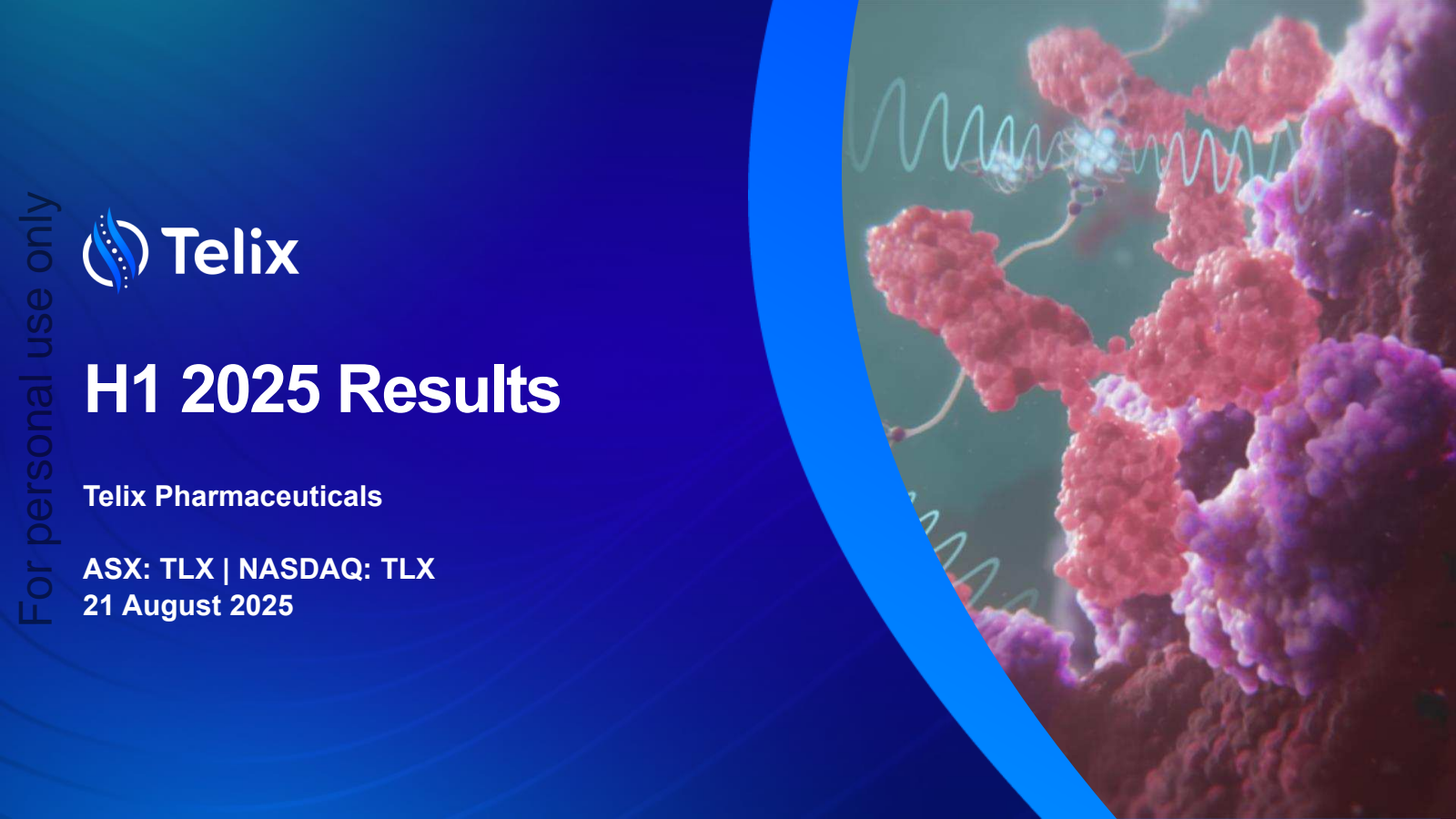 Telix Pharmaceuticals' H1 2025 Slide Deck