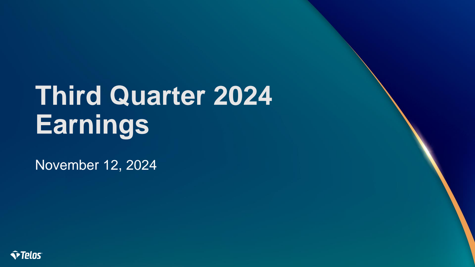 Telos' Q3 2024 Slide Deck