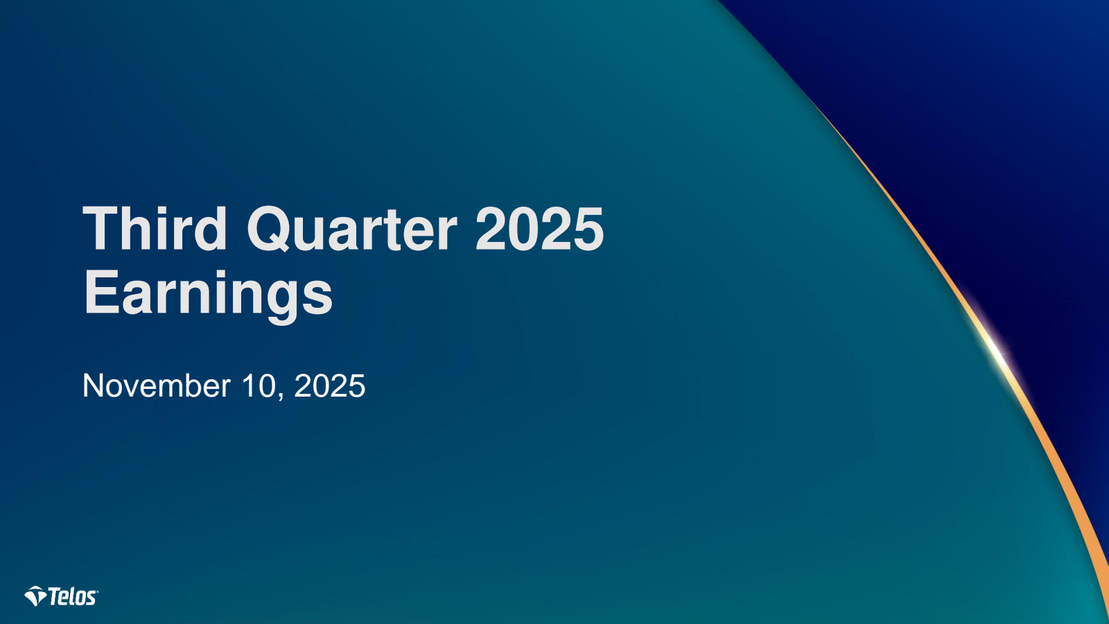 Telos' Q3 2025 Slide Deck