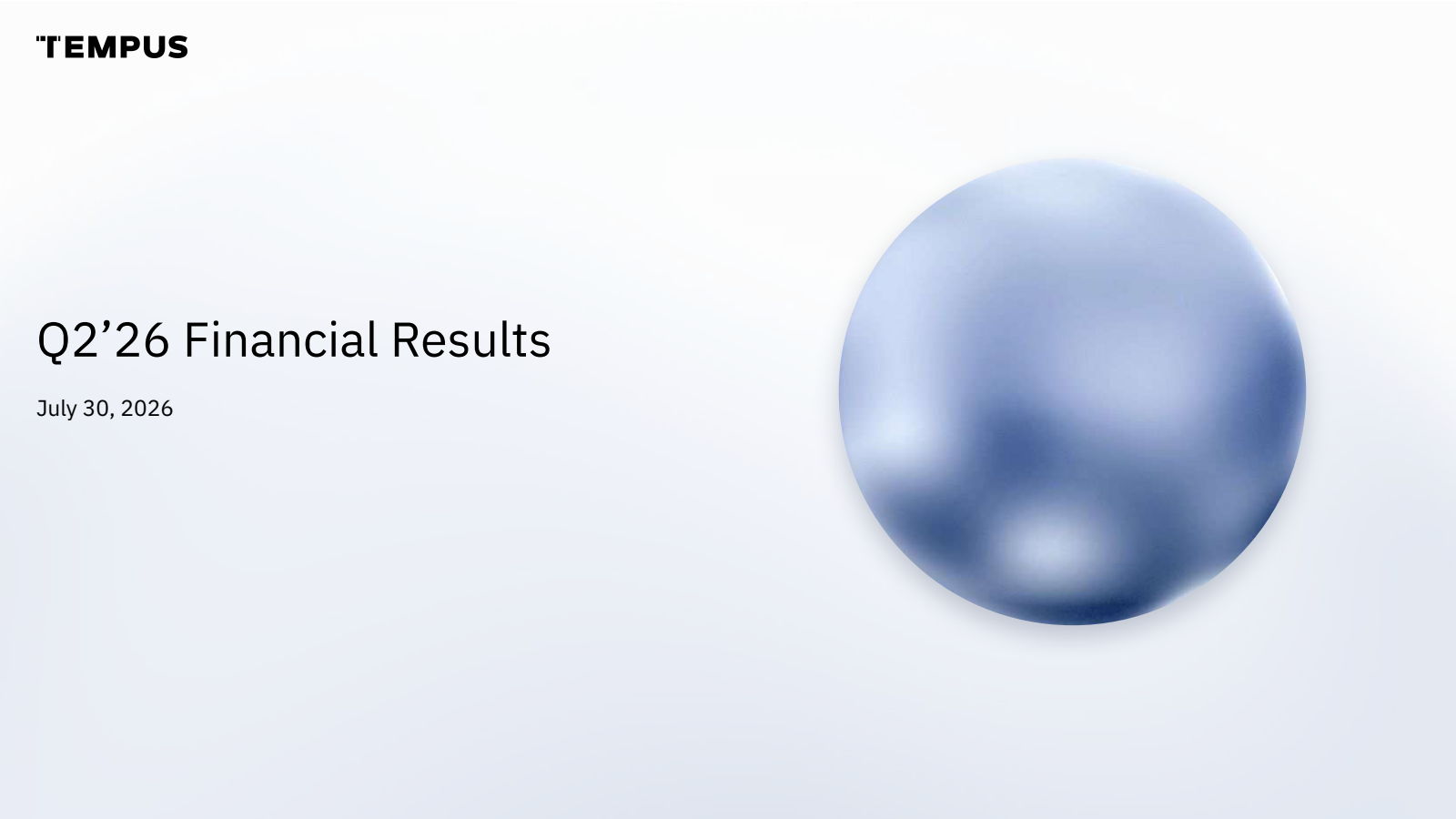Tempus AI's Q2 2026 Slide Deck