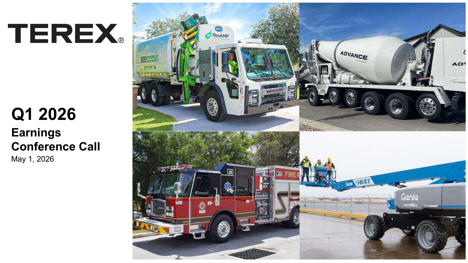 Terex's Q1 2026 Slide Deck