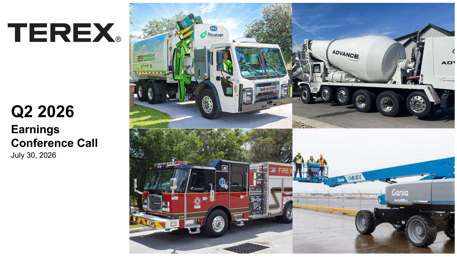 Terex's Q2 2026 Slide Deck