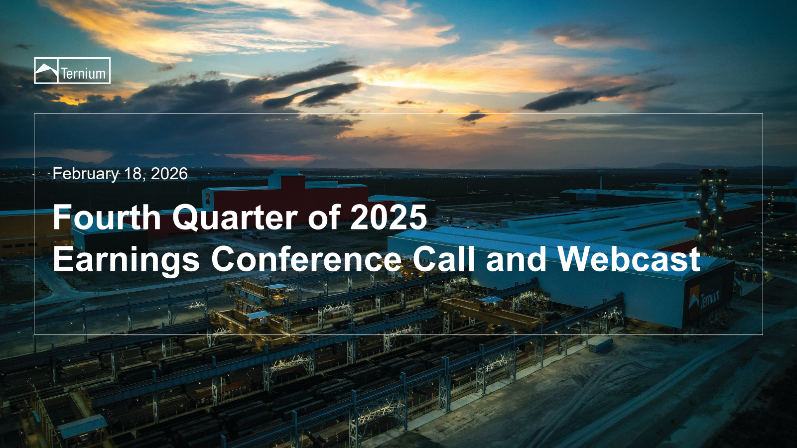 Ternium's Q4 2025 Slide Deck