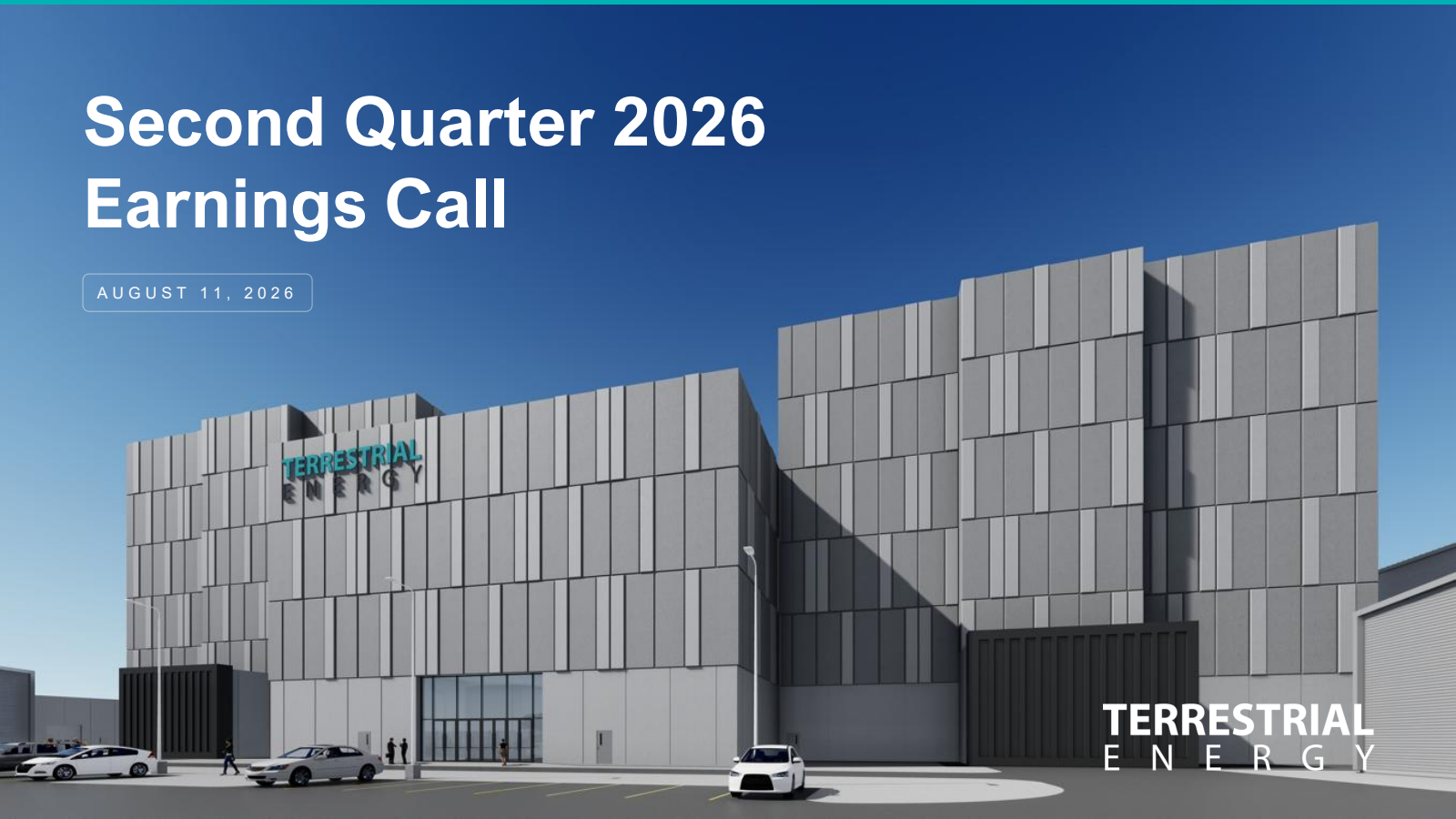 Terrestrial Energy's Q2 2026 Slide Deck