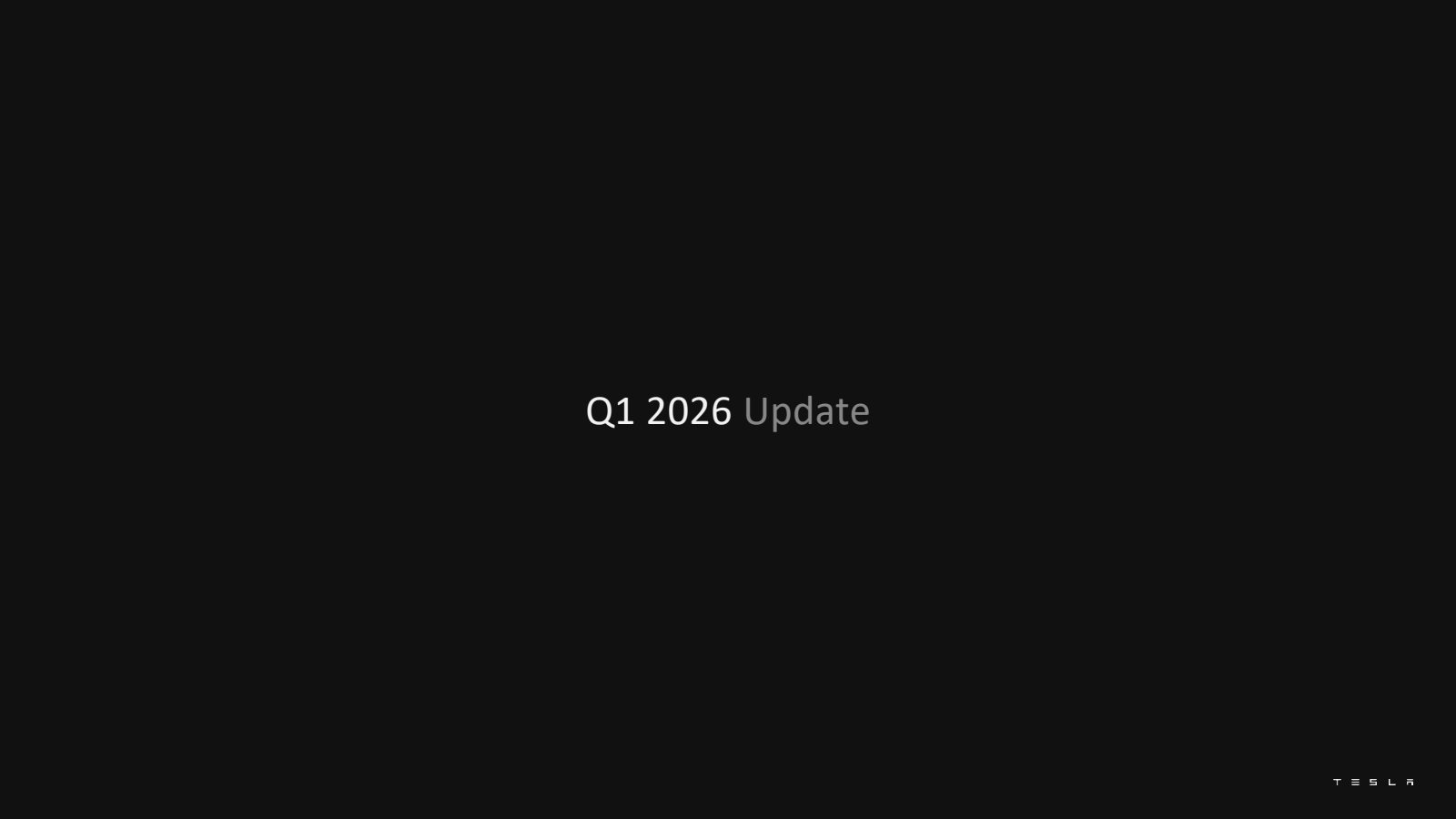 Tesla Q1 2026 earnings presentation slides The Bottom Line