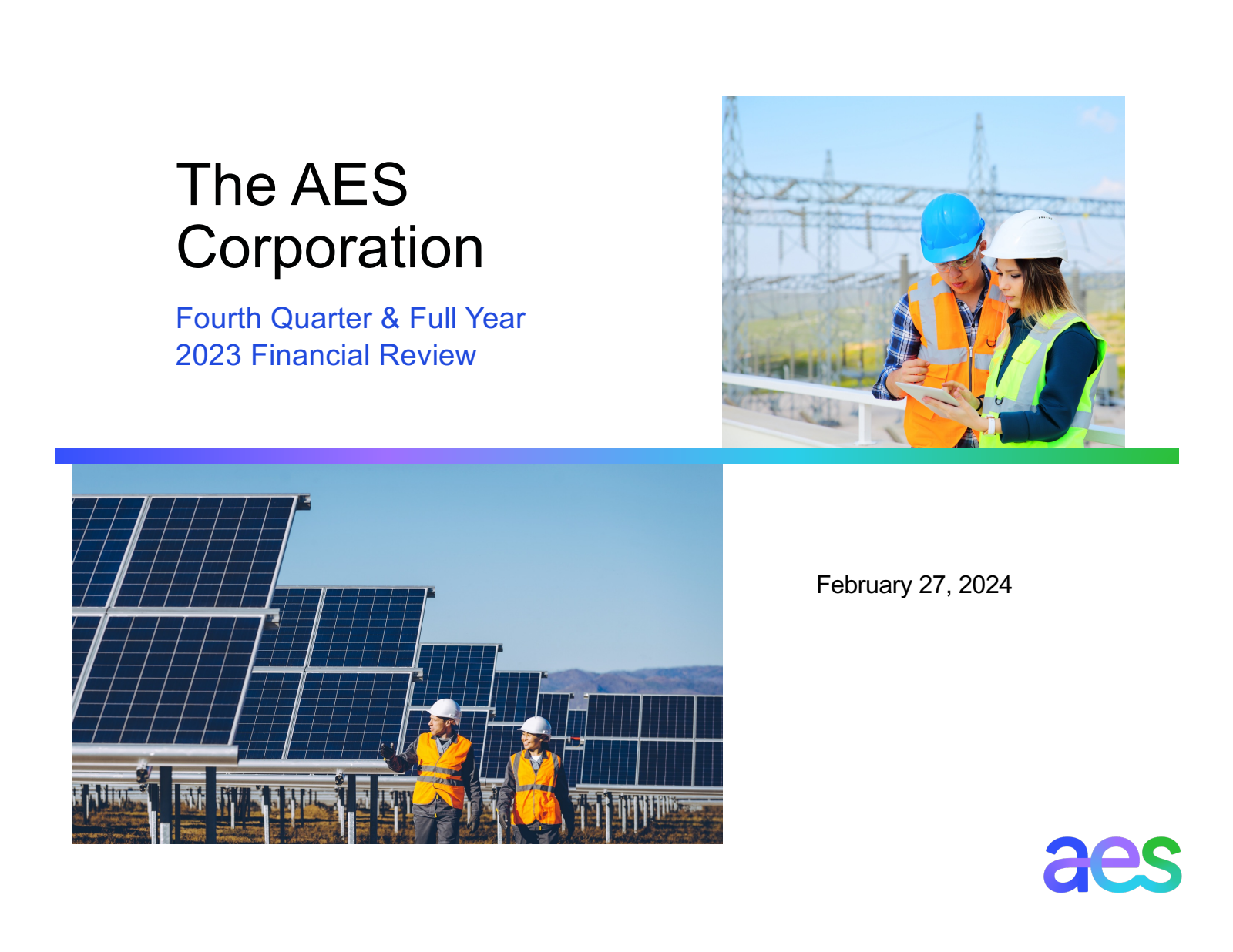 AES's Q4 2023 Slide Deck