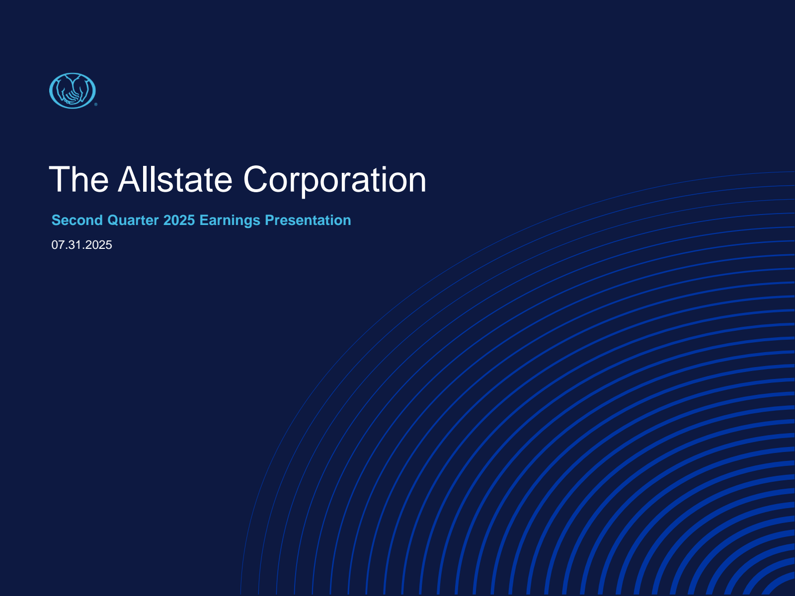 Allstate's Q2 2025 Slide Deck