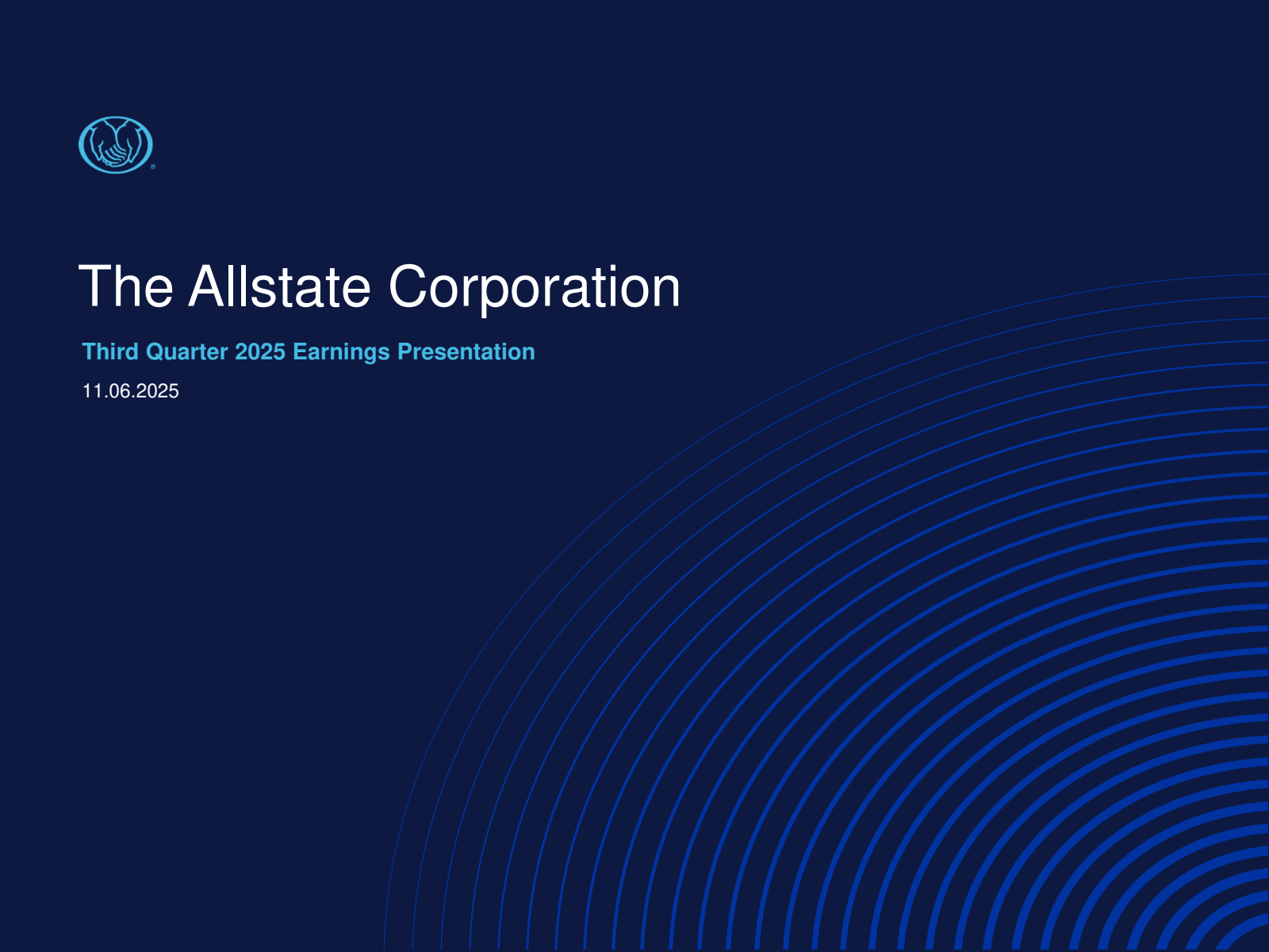 Allstate's Q3 2025 Slide Deck