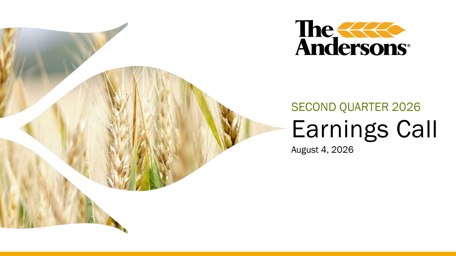 Andersons' Q2 2026 Slide Deck