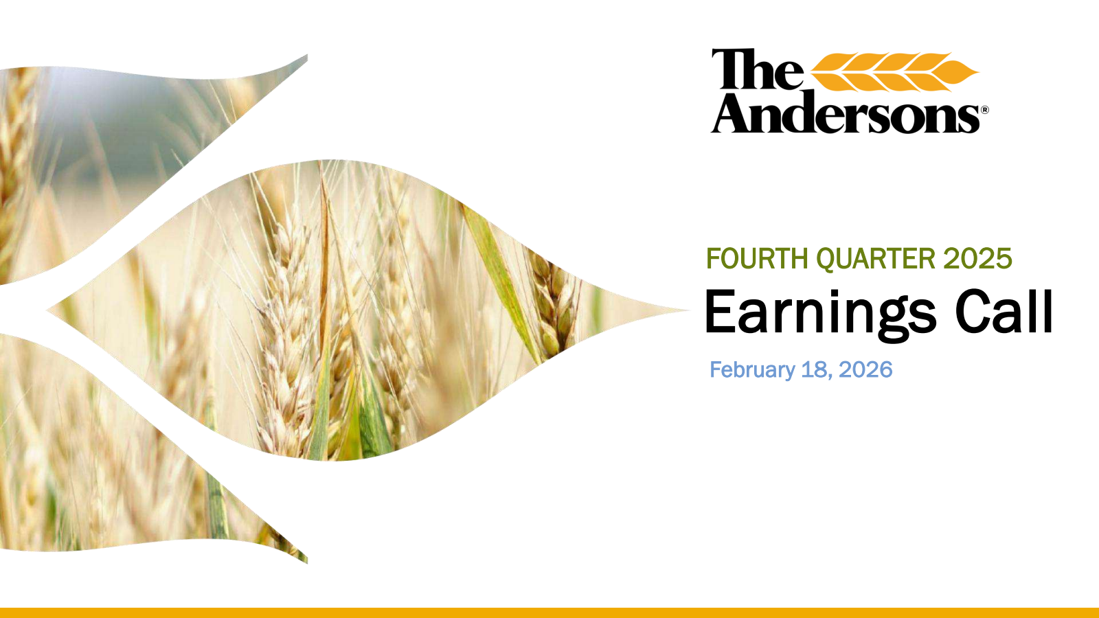 Andersons' Q4 2025 Slide Deck