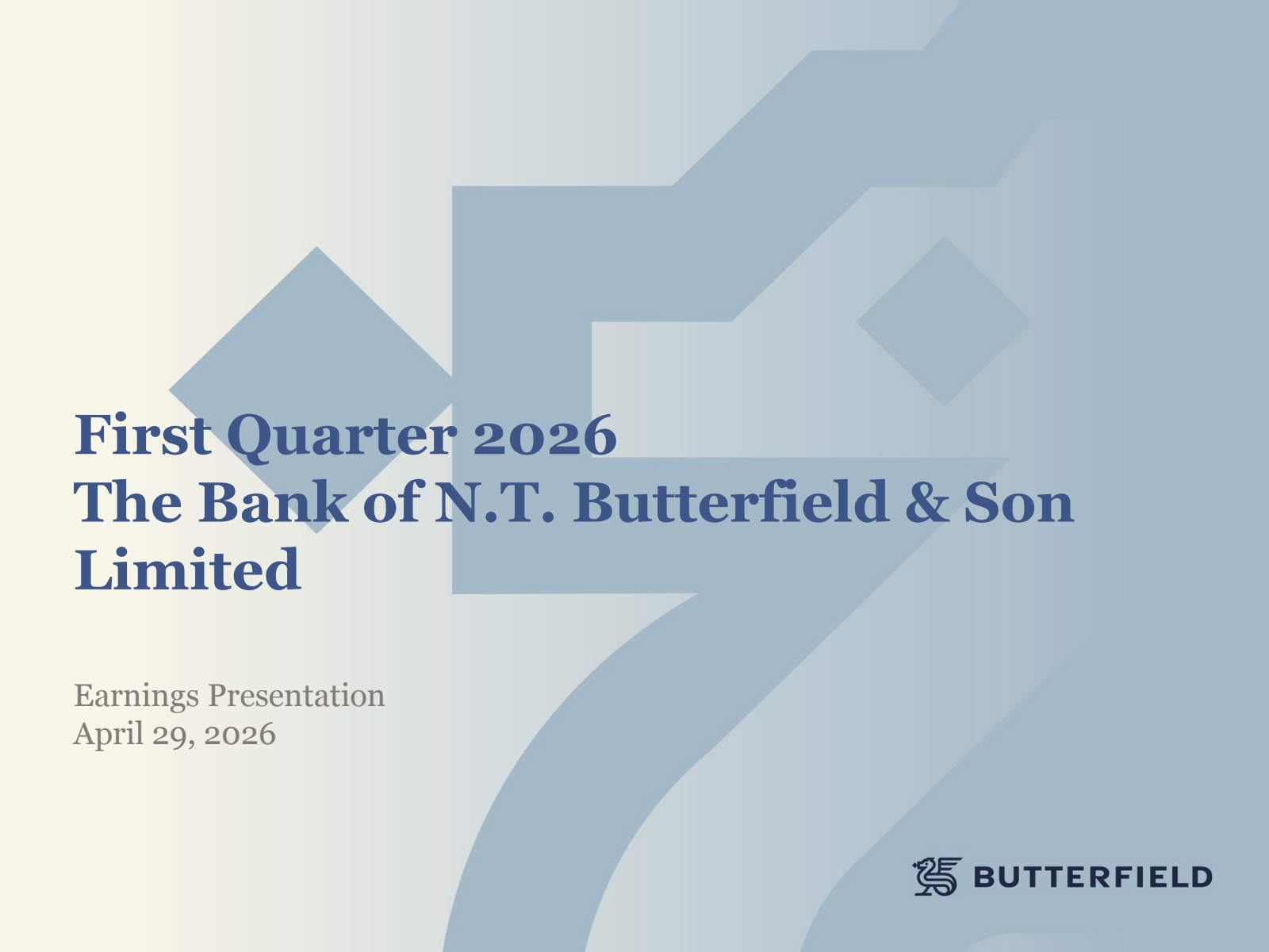 Bank of N.T. Butterfield & Son's Q1 2026 Slide Deck