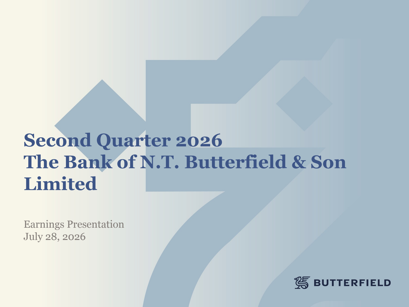 Bank of N.T. Butterfield & Son's Q2 2026 Slide Deck