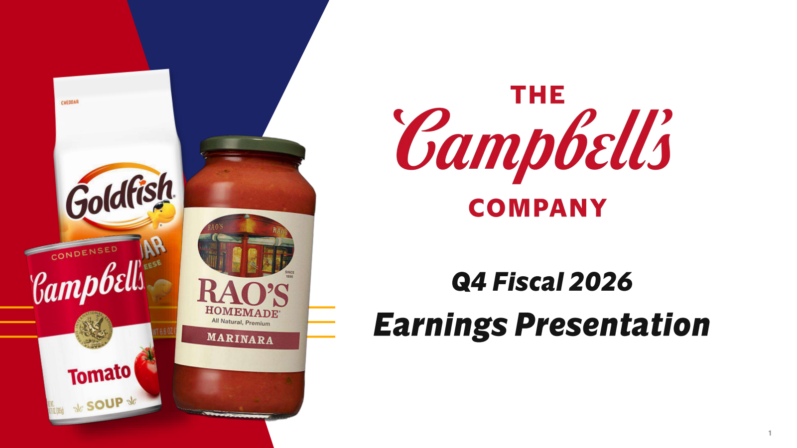 Campbell's' Q4 2026 Prepared Remarks Slide Deck