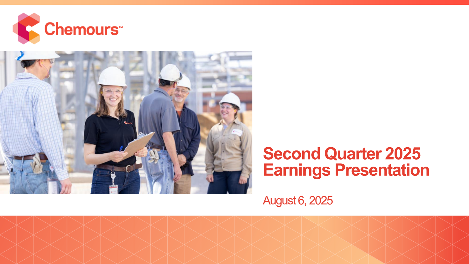 Chemours' Q2 2025 Slide Deck