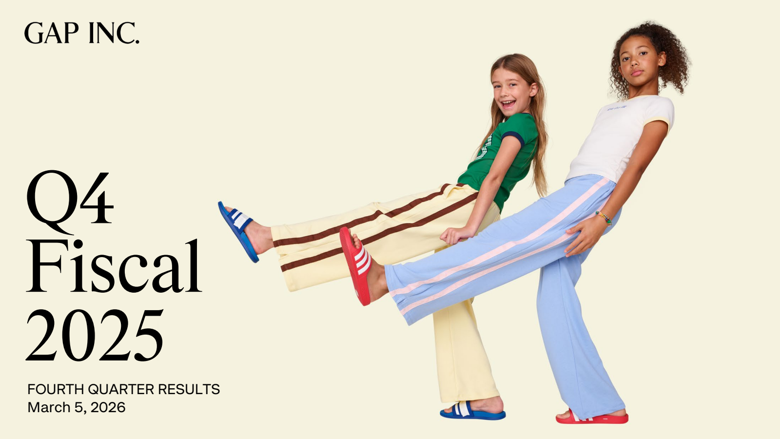 GAP's Q4 2025 Slide Deck