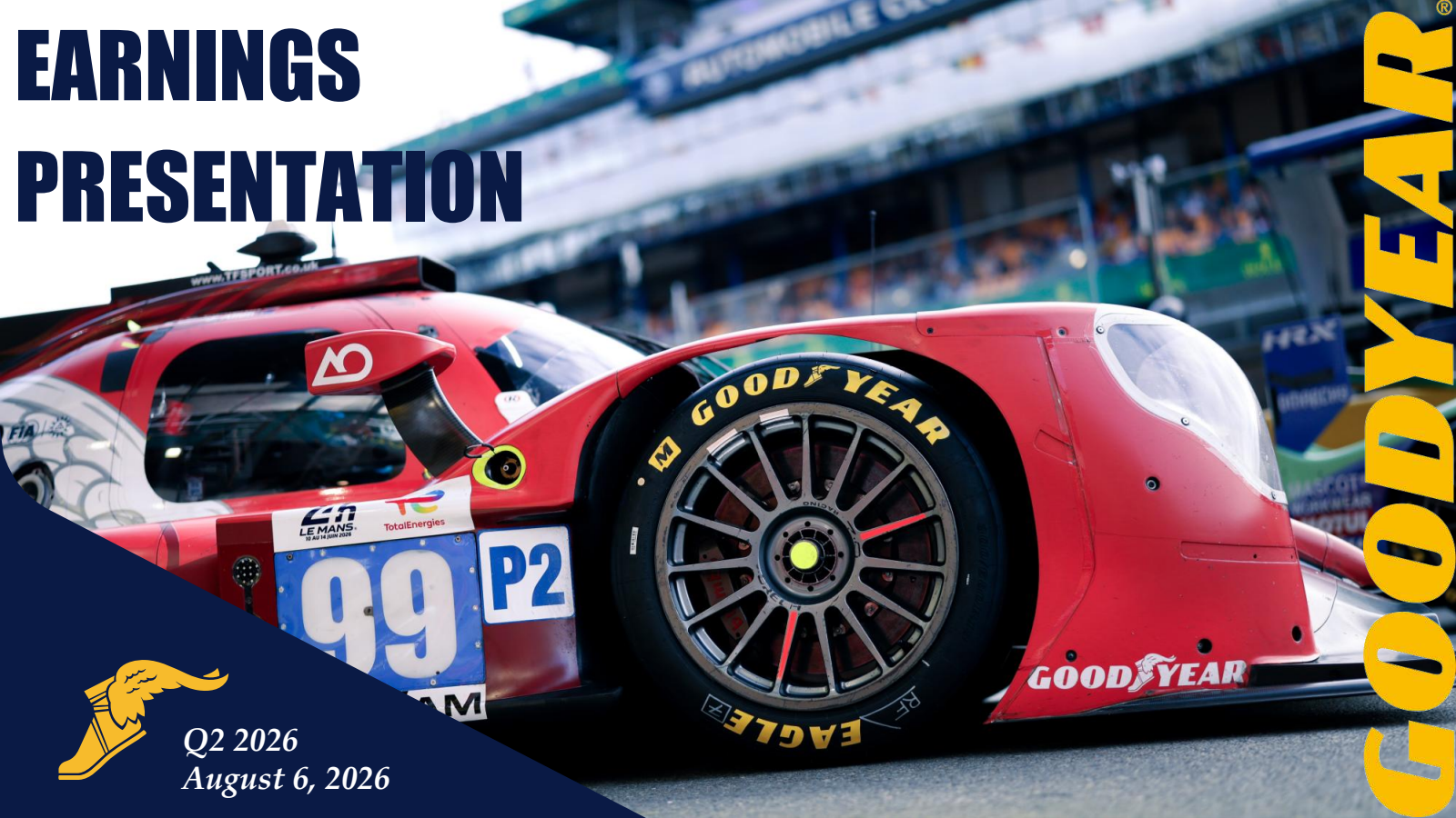 Goodyear Tire & Rubber's Q2 2026 Slide Deck