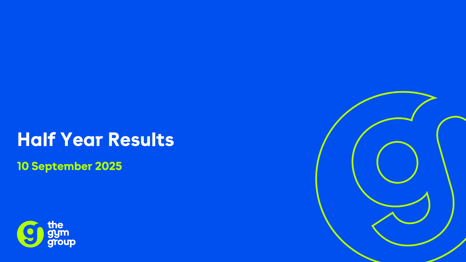 The Gym Group's H1 2025 Slide Deck