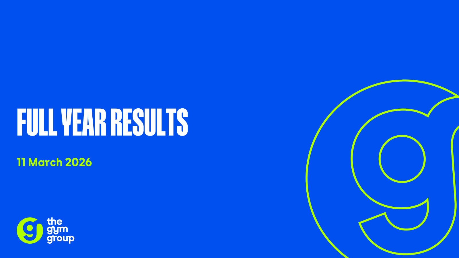 The Gym Group's H2 2025 Slide Deck