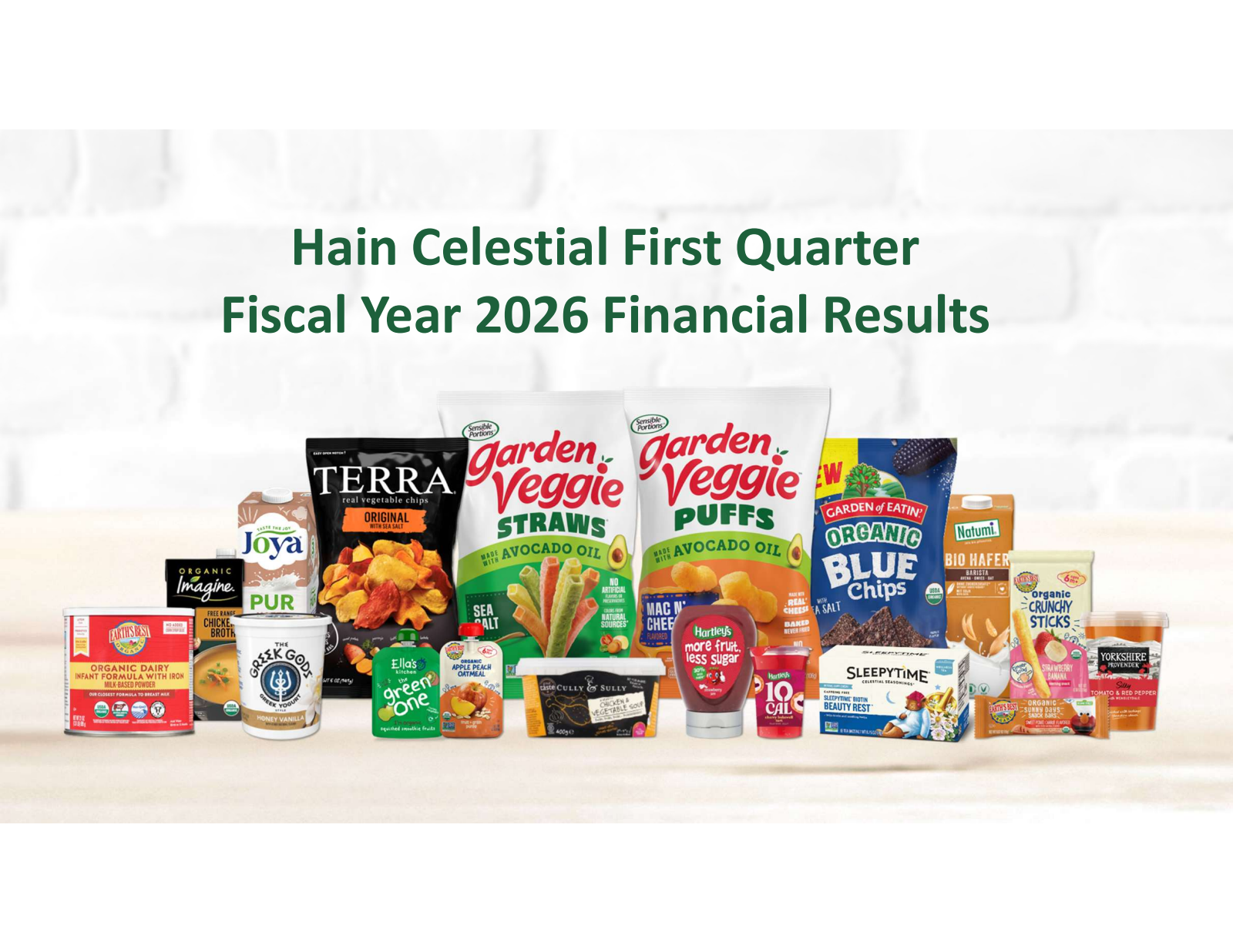 The Hain Celestial Group's Q1 2026 Slide Deck