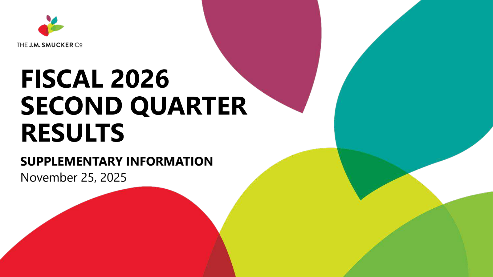 J. M. Smucker's Q2 2026 Prepared Remarks Slide Deck