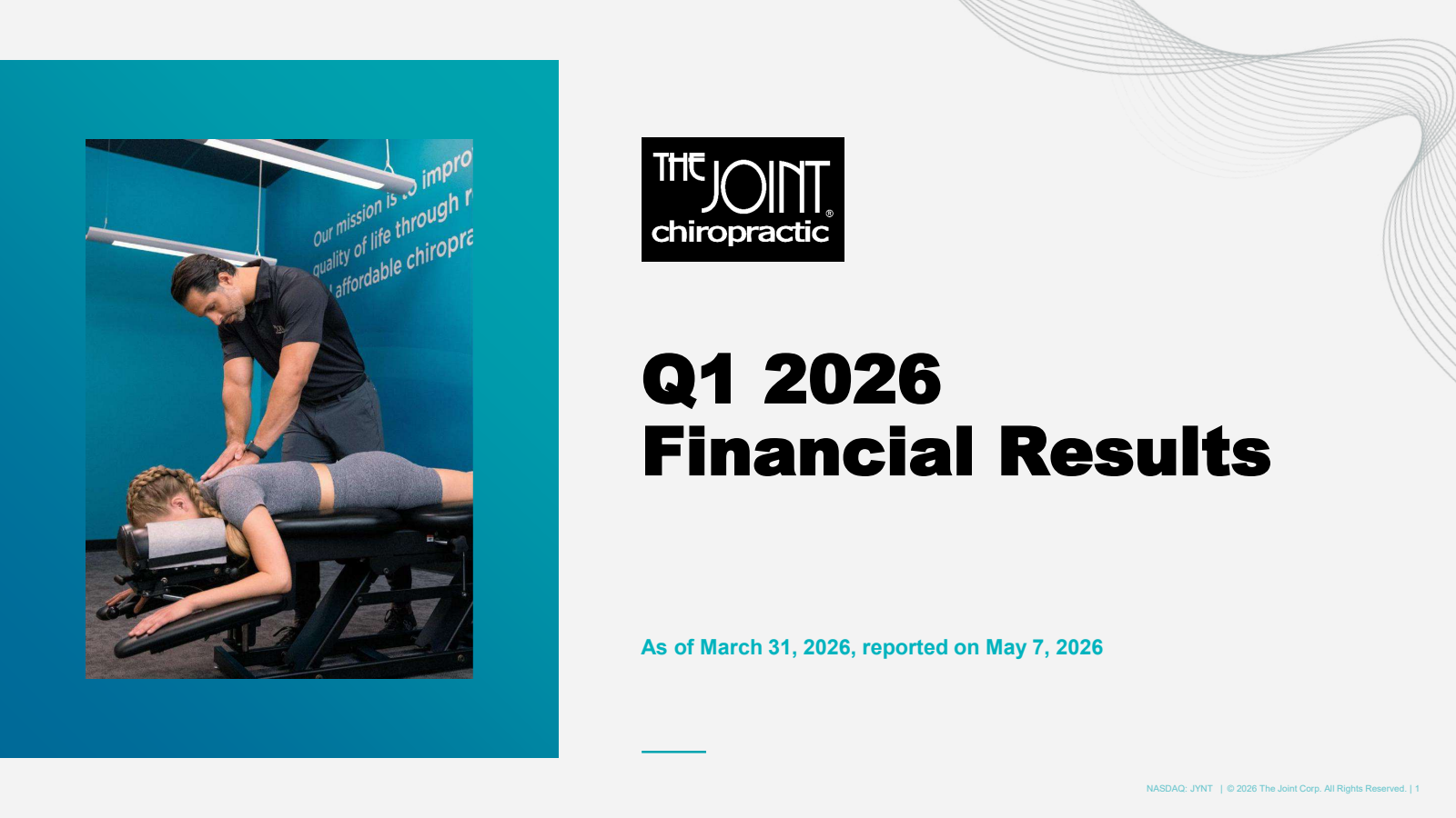 Joint's Q1 2026 Slide Deck