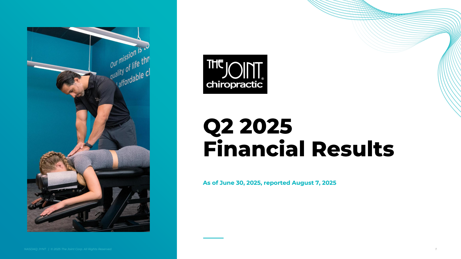 Joint's Q2 2025 Slide Deck