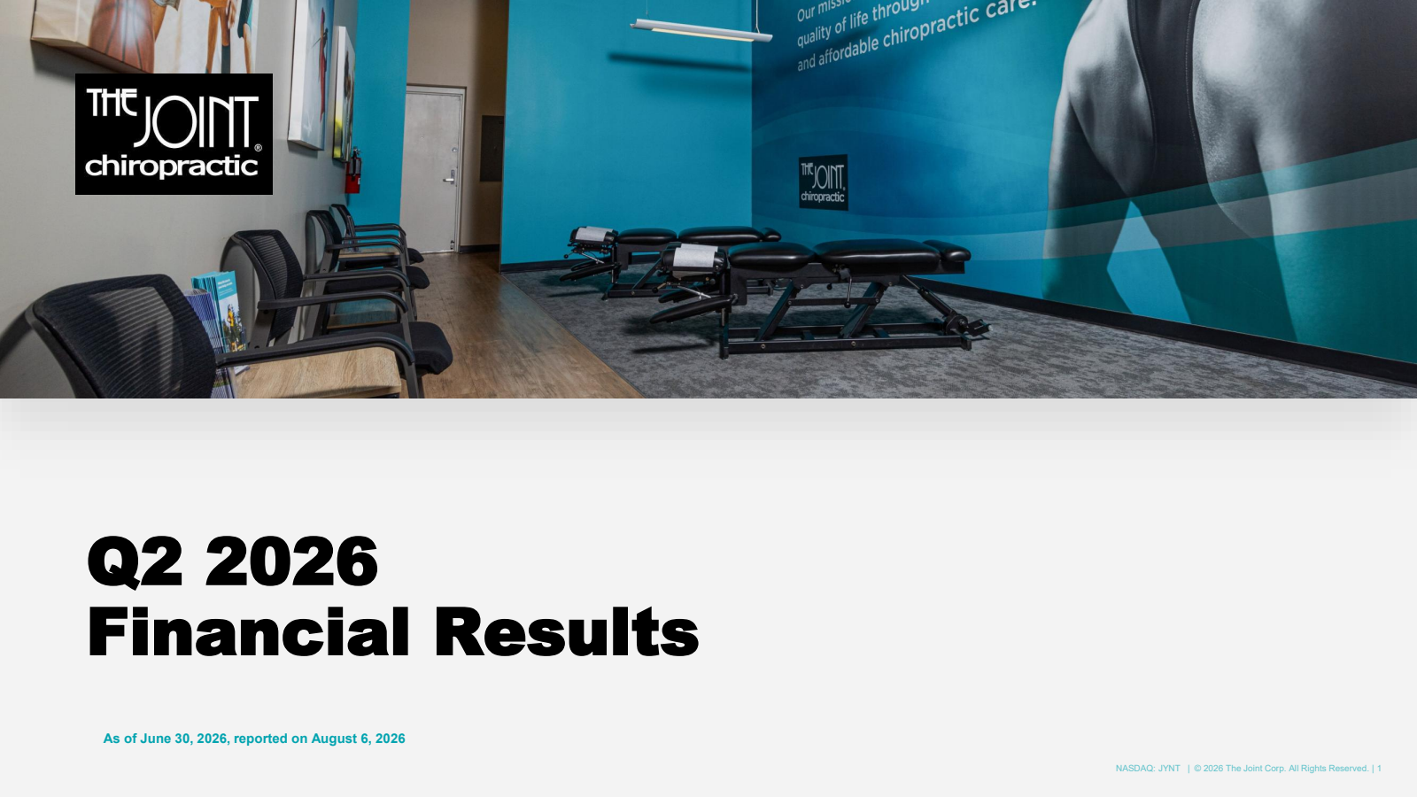 Joint's Q2 2026 Slide Deck