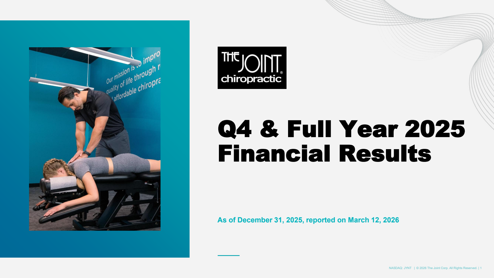 Joint's Q4 2025 Slide Deck
