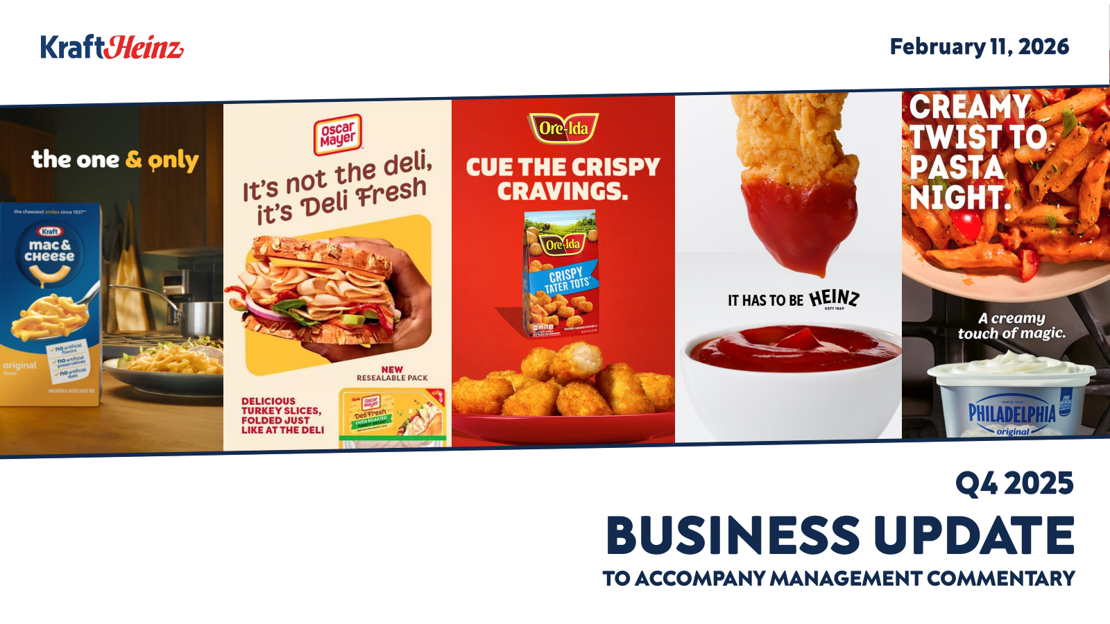 Kraft Heinz's Q4 2025 Prepared Remarks Slide Deck