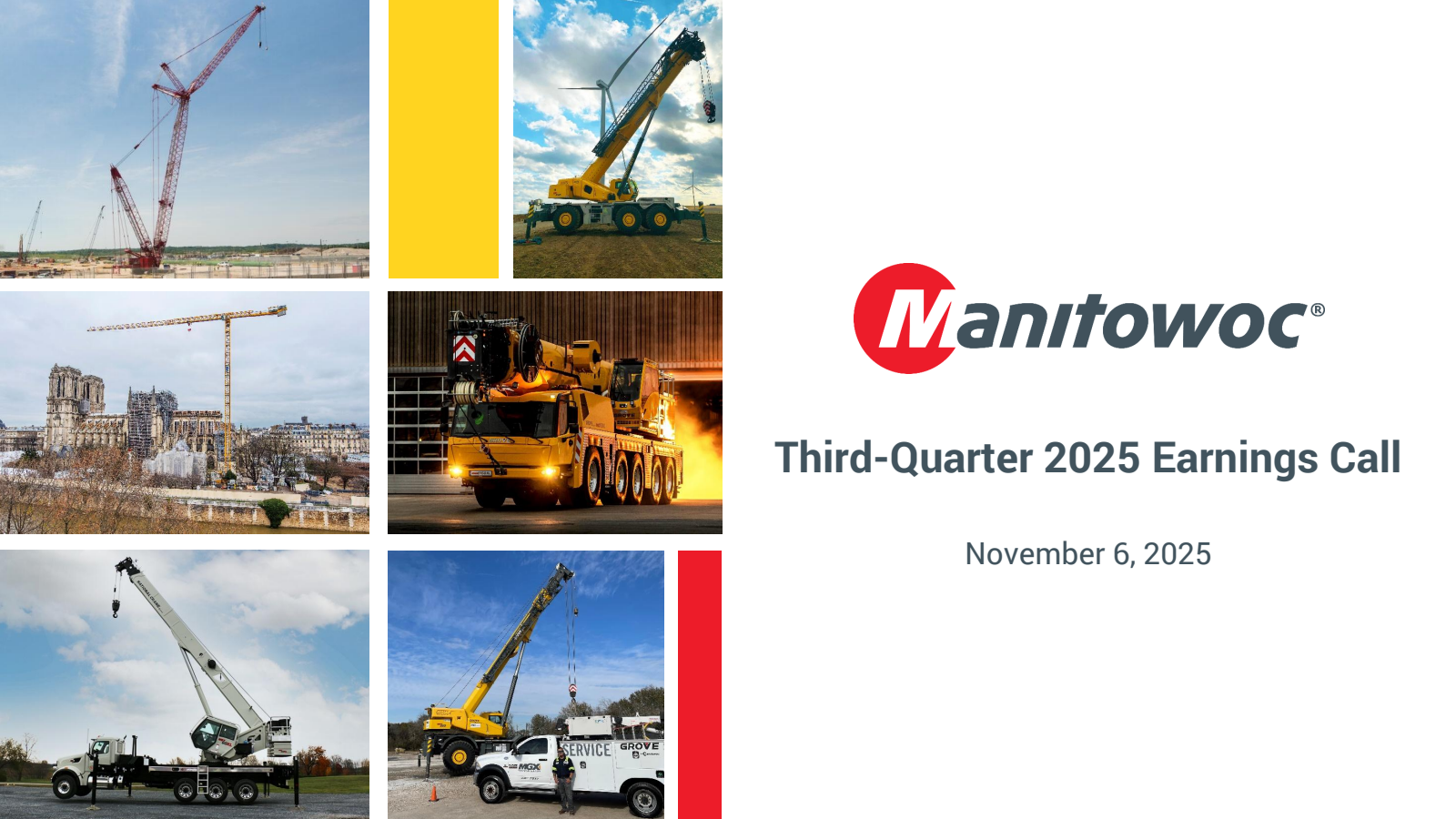 Manitowoc's Q3 2025 Slide Deck