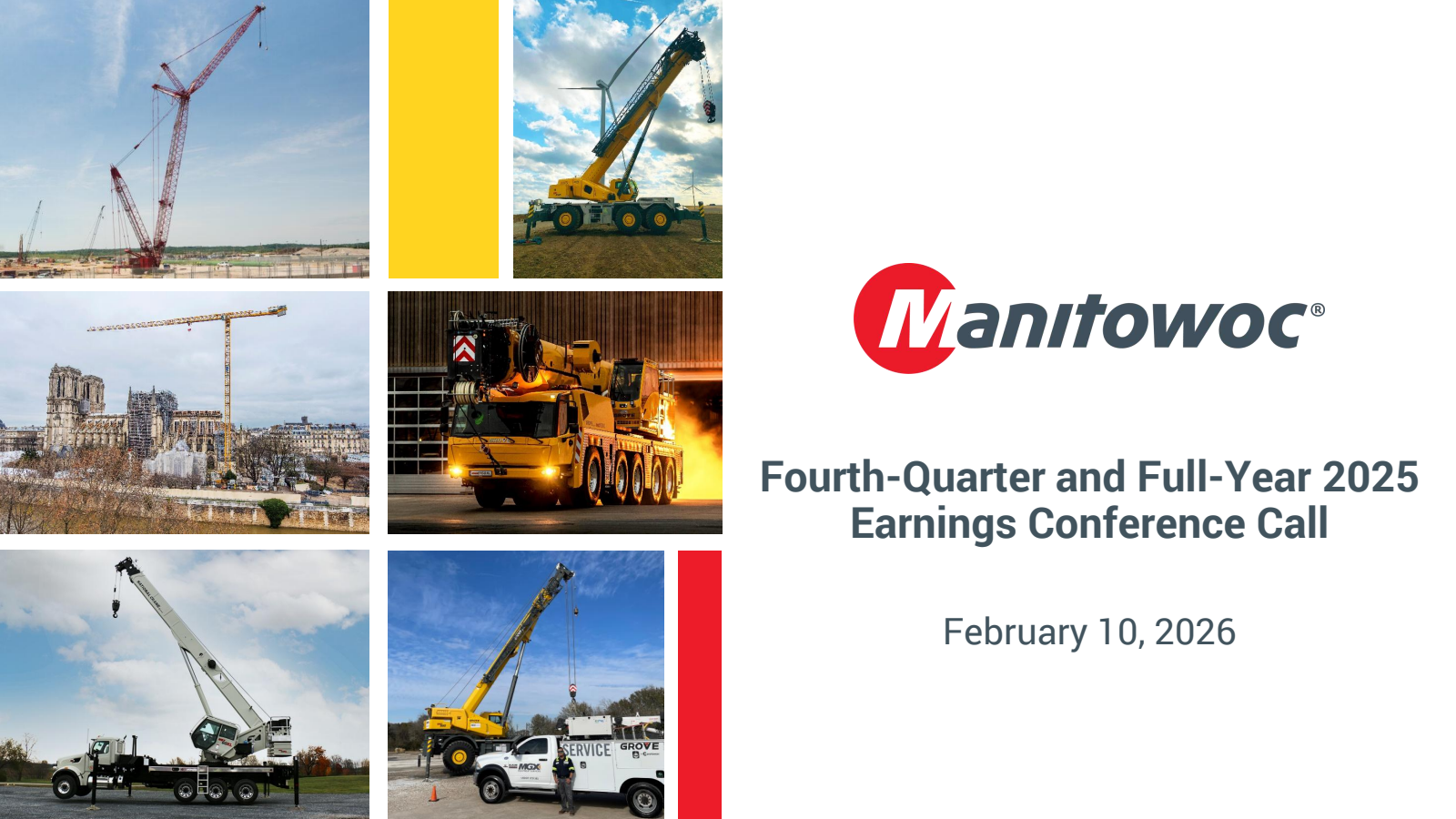 Manitowoc's Q4 2025 Slide Deck