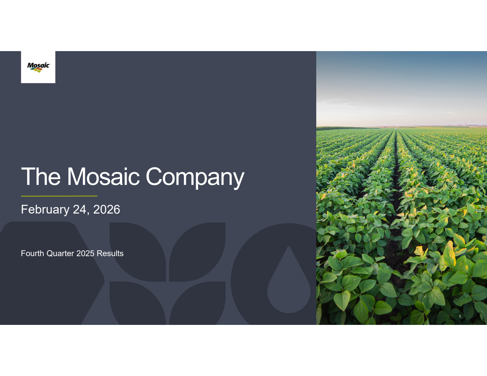 Mosaic's Q4 2025 Slide Deck