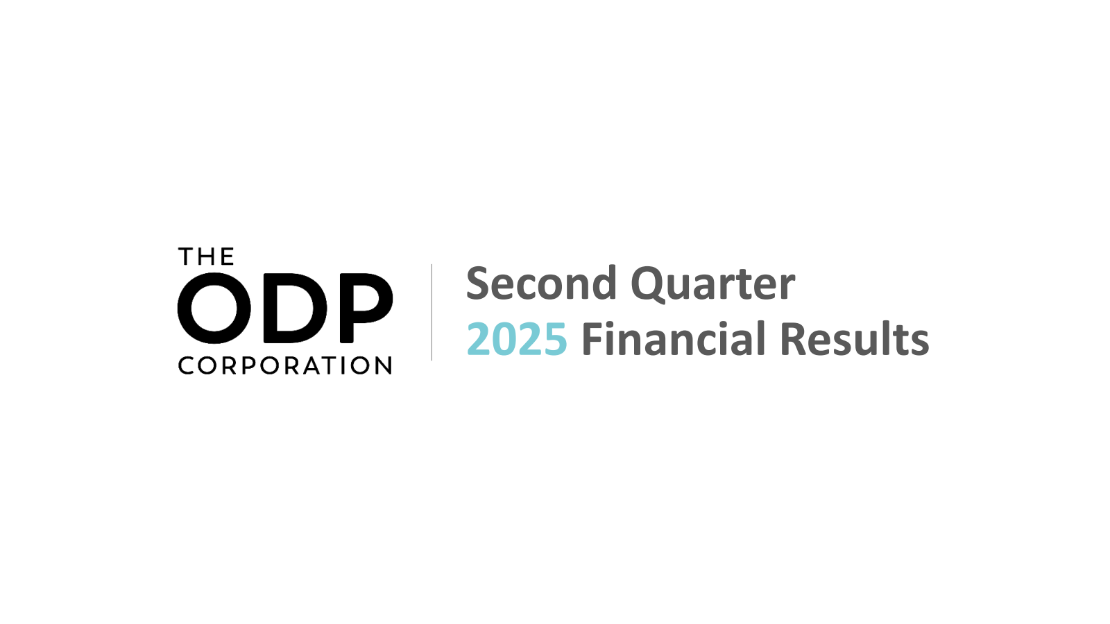 ODP's Q2 2025 Slide Deck