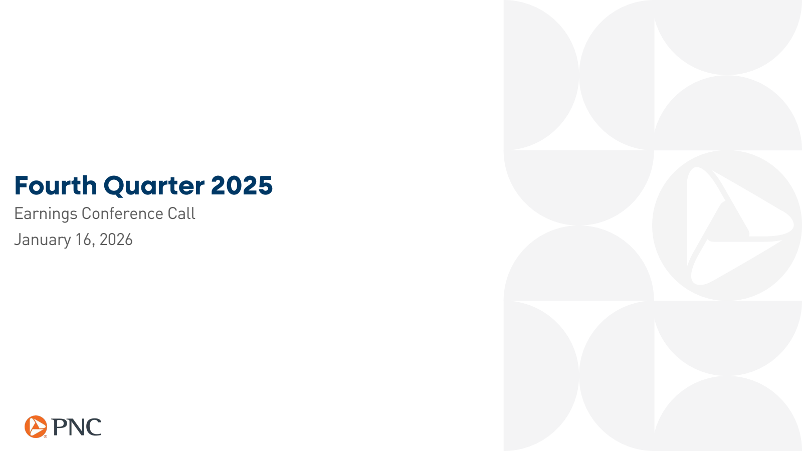 The PNC Financial Services Group's Q4 2025 Slide Deck