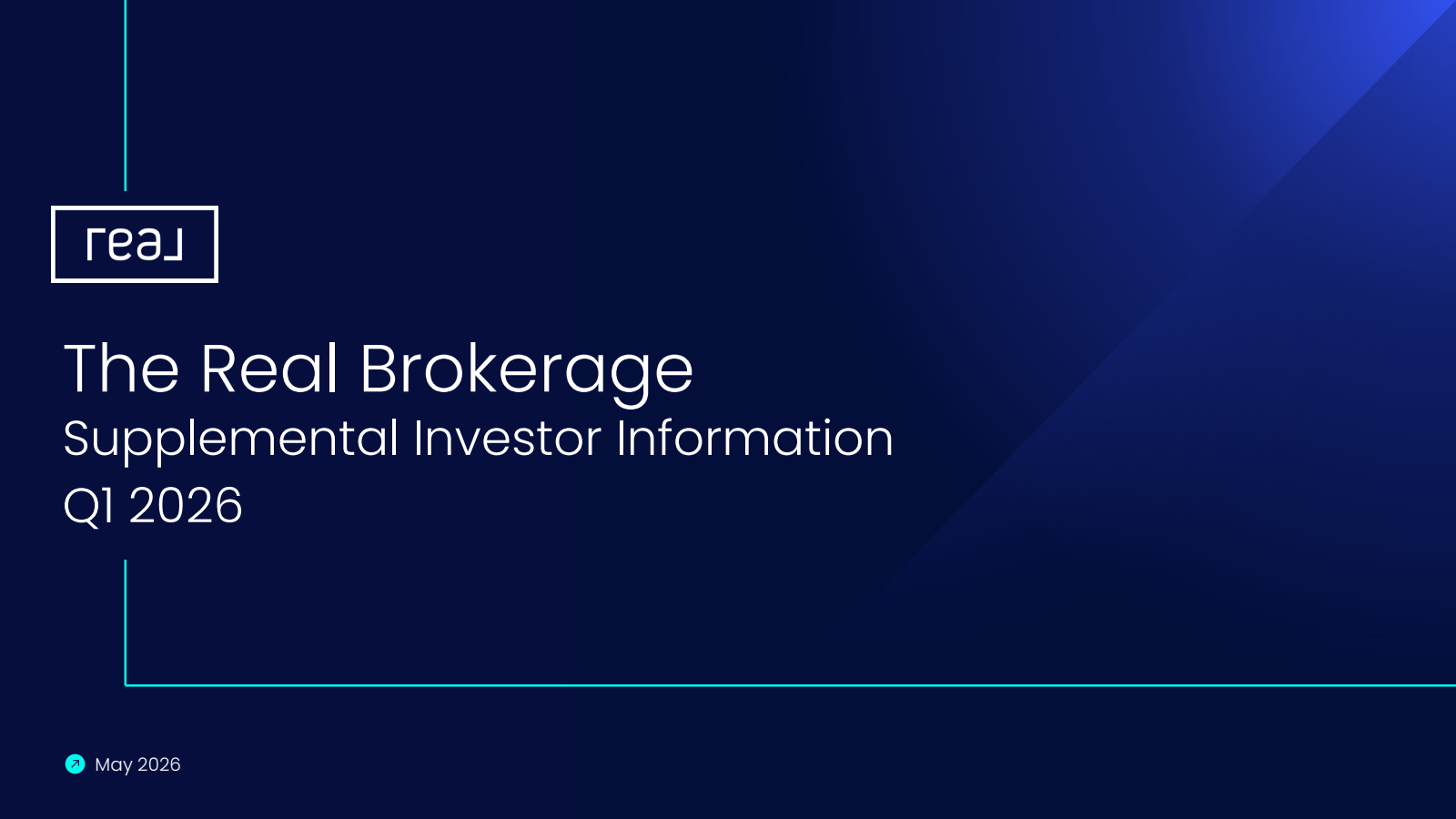 Real Brokerage's Q1 2026 Slide Deck