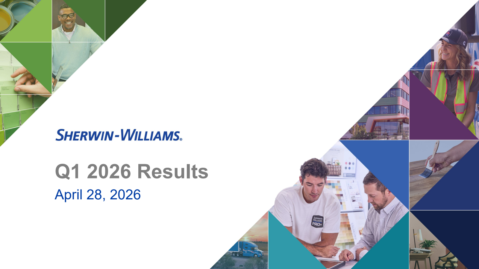 Sherwin-Williams' Q1 2026 Slide Deck