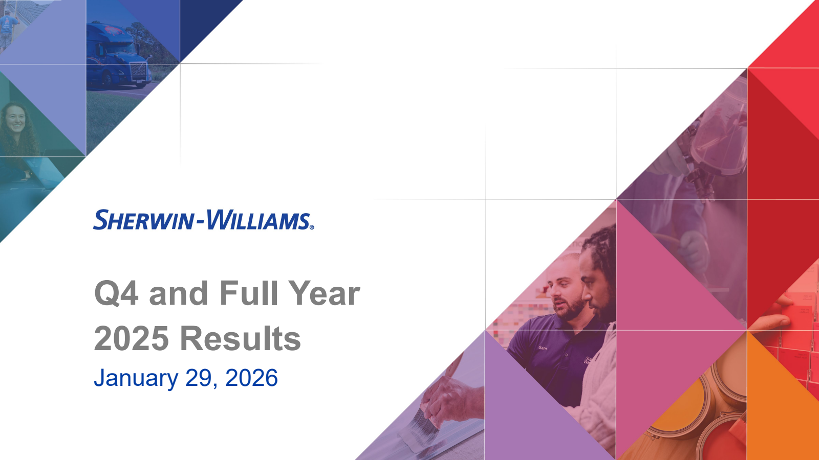 Sherwin-Williams' Q4 2025 Slide Deck